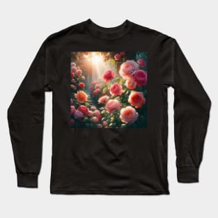 Pink Rose Long Sleeve T-Shirt